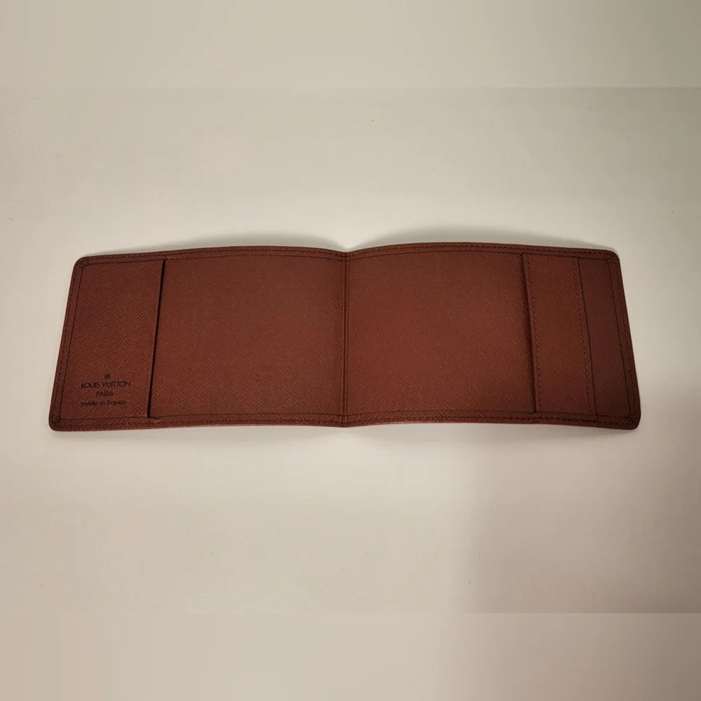Louis Vuitton Brown Tan BiFold Card Holder